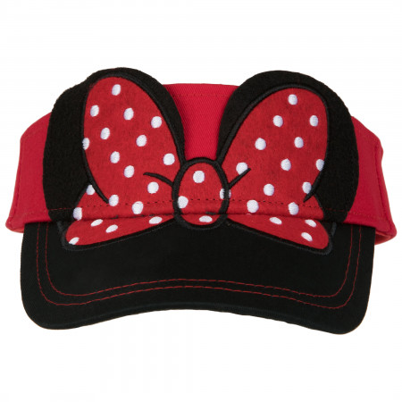 Minnie Mouse Youth Visor with 3D Bow and Ears